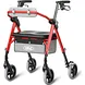 Vocic Z11 Standard Rollator Walker with Padded Seat