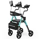 Vocic Z22 Upright Rollator Walker with Adjustable Armrests