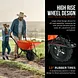 SuperHandy Electric Wheelbarrow, 24V 12Ah Battery, 330 lb Capacity - GUO087