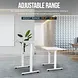 SuperHandy Electric Standing Desk, 48" x 30", Pristine White - GUT151