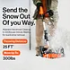 SuperHandy Electric Snow Thrower, 20V 4Ah Battery, 10" Clearing Width - GUT132
