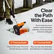 SuperHandy Electric Snow Thrower, 20V 4Ah Battery, 10" Clearing Width - GUT132