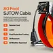 SuperHandy Steel Extension Cord Reel, 12AWG, 80 ft - GUR071