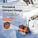 SuperHandy Electric Snow Thrower Pro, 17" Width, 48V 2Ah Battery - GUT158