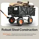 SuperHandy Towable Garden Cart with Quick Dump, 10" Tires - GUO109