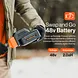 SuperHandy Electric Snow Thrower Pro, 17" Width, 48V 2Ah Battery - GUT158