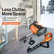 SuperHandy Electric Snow Thrower, 20V 4Ah Battery, 10" Clearing Width - GUT132