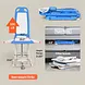 SuperHandy Portable Floor & Bath Lift with Removable Panels, Spa Blue, 330 lb Capacity - GUT195