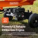 SuperHandy 27 Ton Gas Log Splitter, 223cc, 24" Max Log Length, Vertical/Horizontal - GUT199