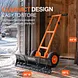 SuperHandy Wheeled Snow Shovel, 36" Snow Pusher with Adjustable Blade - GUT222