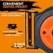 SuperHandy Enclosed Extension Cord Reel, 16AWG, 50 ft - GUR028