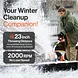 SuperHandy Electric Snow Thrower Pro, 17" Width, 48V 2Ah Battery - GUT158
