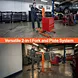 SuperHandy Hydraulic Material Lift Stacker, Portable Forklift, 550 lb Capacity - GUO146