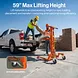 SuperHandy Hydraulic Material Lift Stacker, Portable Forklift, 550 lb Capacity - GUO146