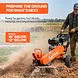 SuperHandy 15HP Gas Stump Grinder with Electric Start & Sweep Function, 420cc - GUO152