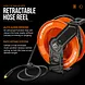 SuperHandy Steel Air Hose Reel, 50 ft, Retractable & Mountable - GUR075