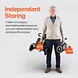 SuperHandy Passport Flex 4-Wheel Mobility Scooter, Quick-Disassembly Aluminum Frame - GUT204