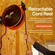 SuperHandy Steel Extension Cord Reel, 12AWG, 80 ft - GUR071