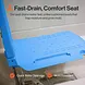 SuperHandy Portable Floor & Bath Lift with Removable Panels, Spa Blue, 330 lb Capacity - GUT195