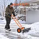 SuperHandy Wheeled Snow Shovel, 36" Snow Pusher with Adjustable Blade - GUT222