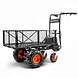 SuperHandy Electric Utility Wagon Pro, 48V 7Ah AGM Battery, 660 lb Capacity - GUO122