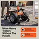 SuperHandy Electric Trailer Dolly, 24V 9Ah Battery, 5000 lb Towing Capacity - GUO158
