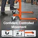 SuperHandy Hydraulic Material Lift Stacker, Portable Forklift, 550 lb Capacity - GUO146