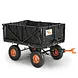 SuperHandy Towable Garden Cart with Quick Dump, 10" Tires - GUO109