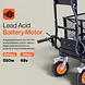 SuperHandy Electric Utility Wagon Pro, 48V 7Ah AGM Battery, 660 lb Capacity - GUO122
