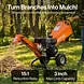 SuperHandy Compact Wood Chipper, 7HP 212cc, 3" Max Branch Capacity - GUO074
