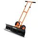 SuperHandy Wheeled Snow Shovel, 36" Snow Pusher with Adjustable Blade - GUT222