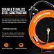 SuperHandy Steel Air Hose Reel, 50 ft, Retractable & Mountable - GUR075