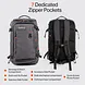 SuperHandy 17" Water-Resistant Tech Backpack with Laptop Compartment - GUT211