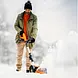 SuperHandy Electric Snow Thrower, 20V 4Ah Battery, 10" Clearing Width - GUT132