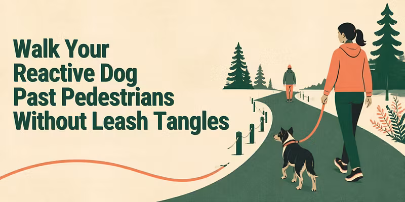 Walk Your Reactive Dog Past Pedestrians Without Leash Tangle