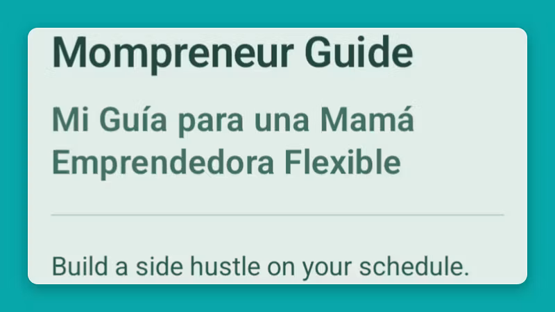 THE MOMPRENEUR GUIDE ☘️