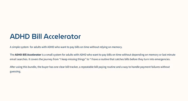 ADHD Bill Accelerator