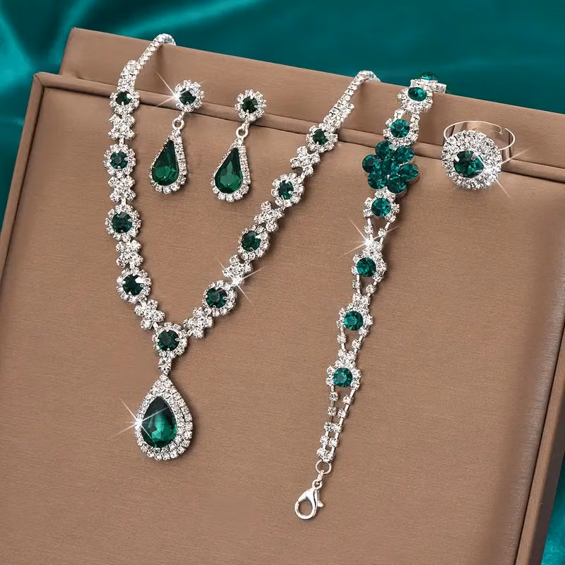 Adriana Lysandre Jewelry Set | White Gold