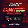Faceless IG Empire Starter Kit