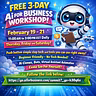 FREE 3-Day LIVE Ai Workshop 