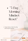 5 day Morning Mindset Reset 