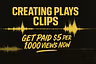 Creating Plays Clips