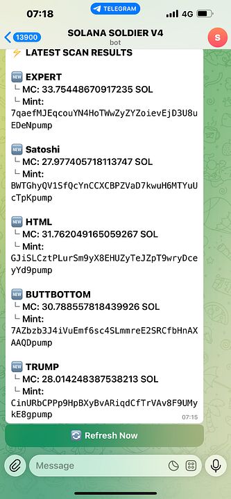 Solana Soldier Signals