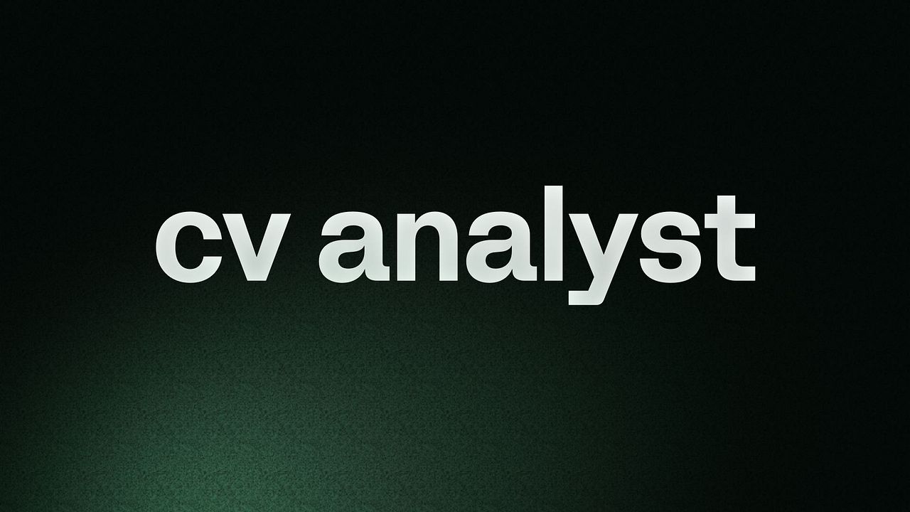 cv analyst 