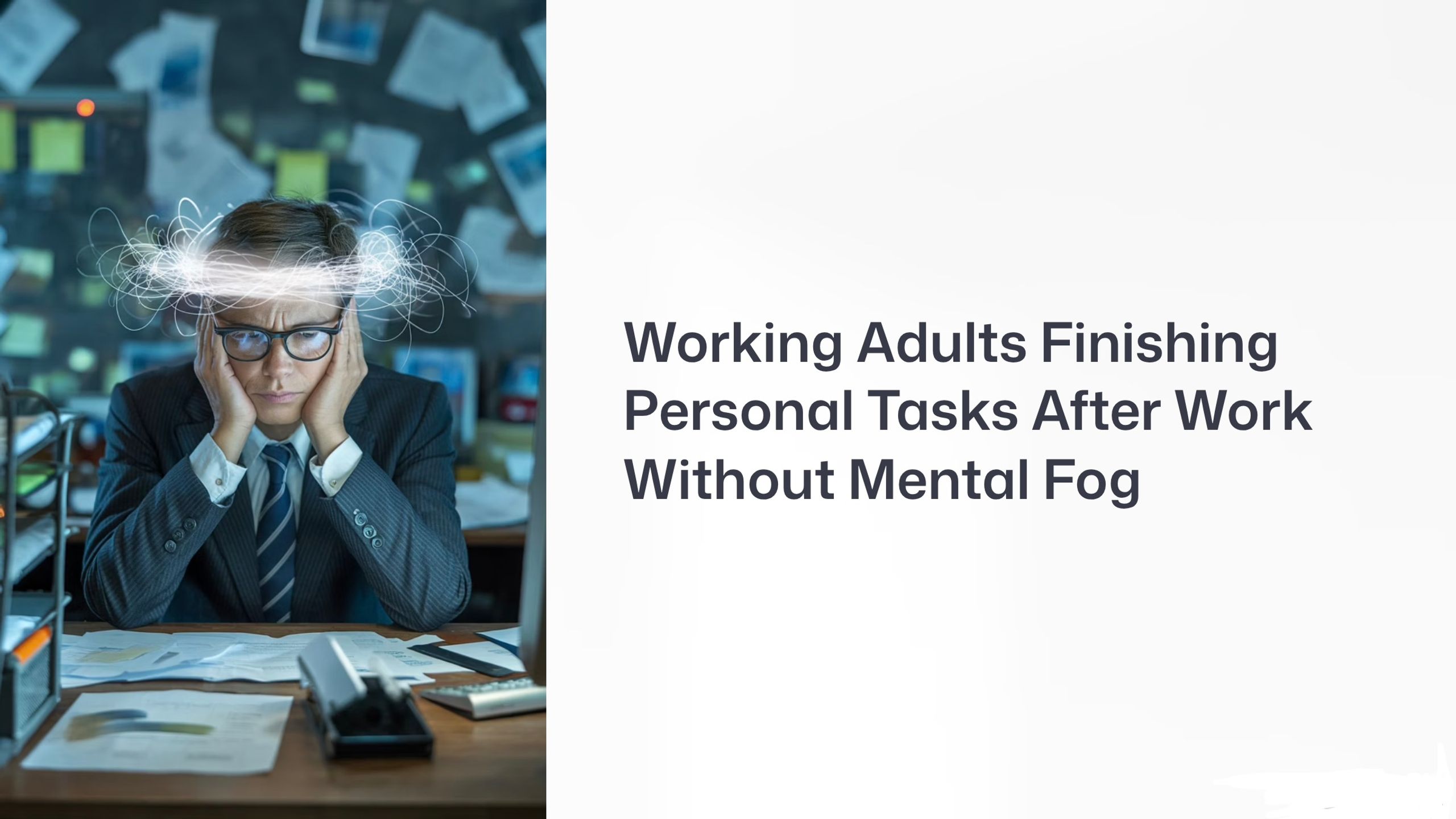 Working Adults Finishing Tasks AfterWork