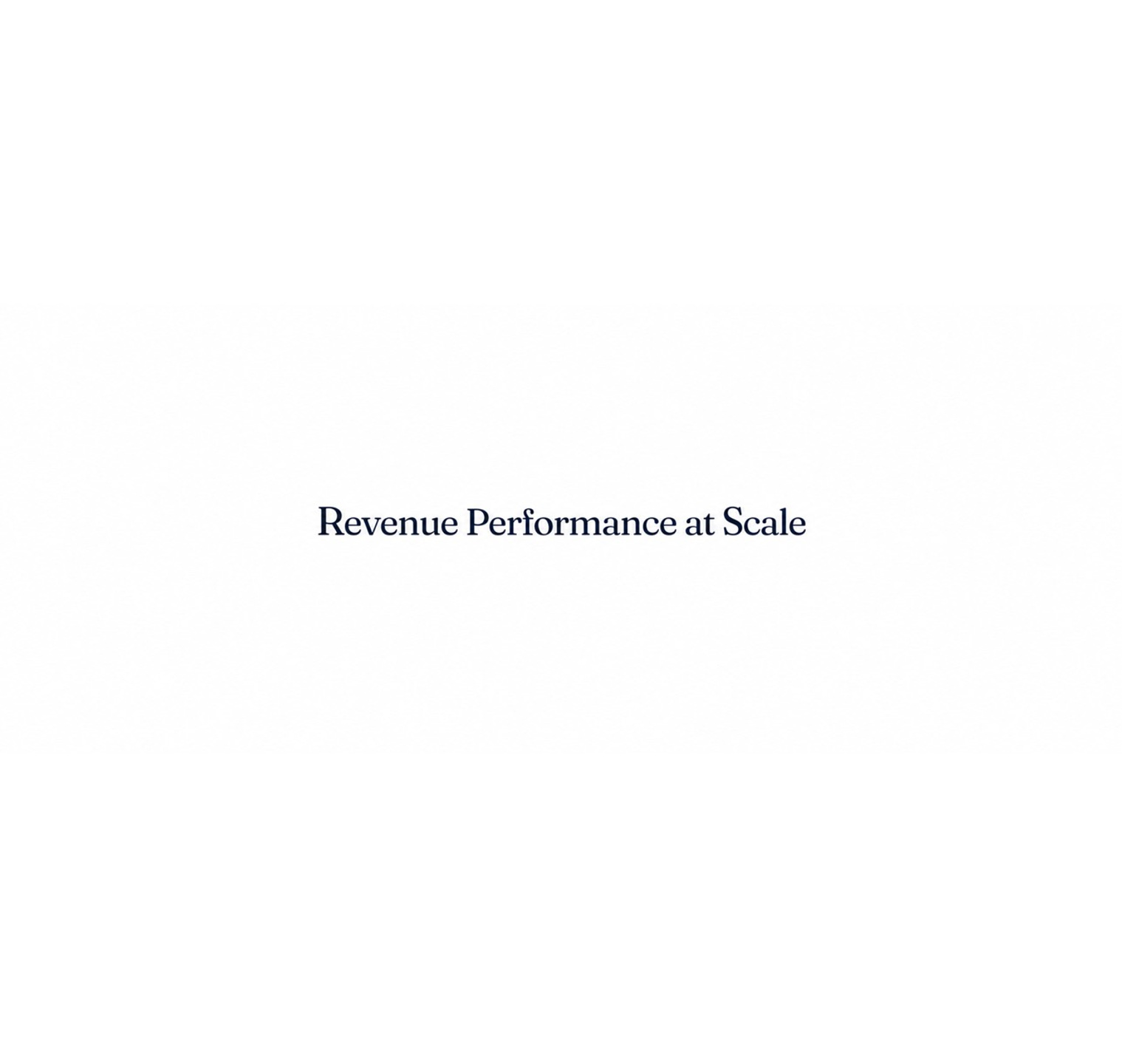 Revenue Incarnate
