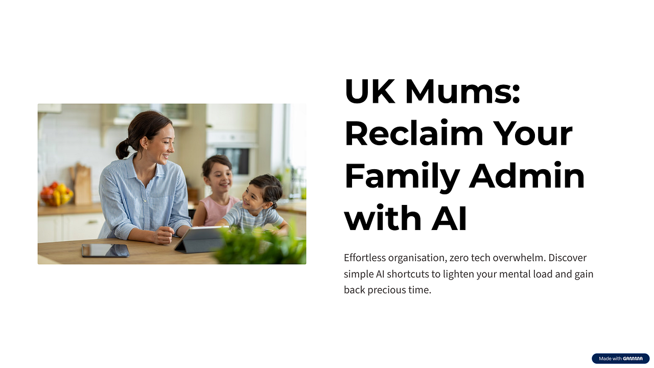 UK Mums Reclaim Family Admin With AI