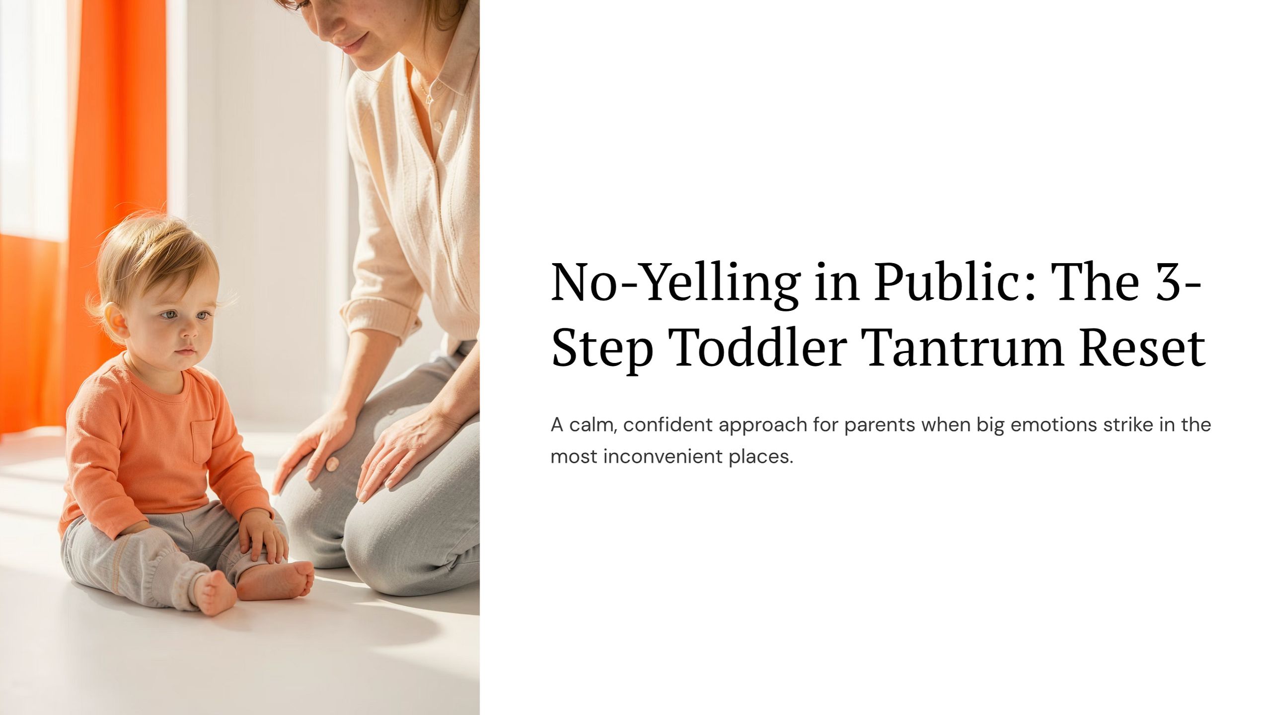 Handle Toddler Tantrums Without Yelling